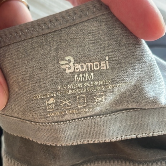 Baomosi Lot Of Two 2 Wire Free Nursing Bras Sz M Black Grey Motherhood Maternity - Picture 3 of 11